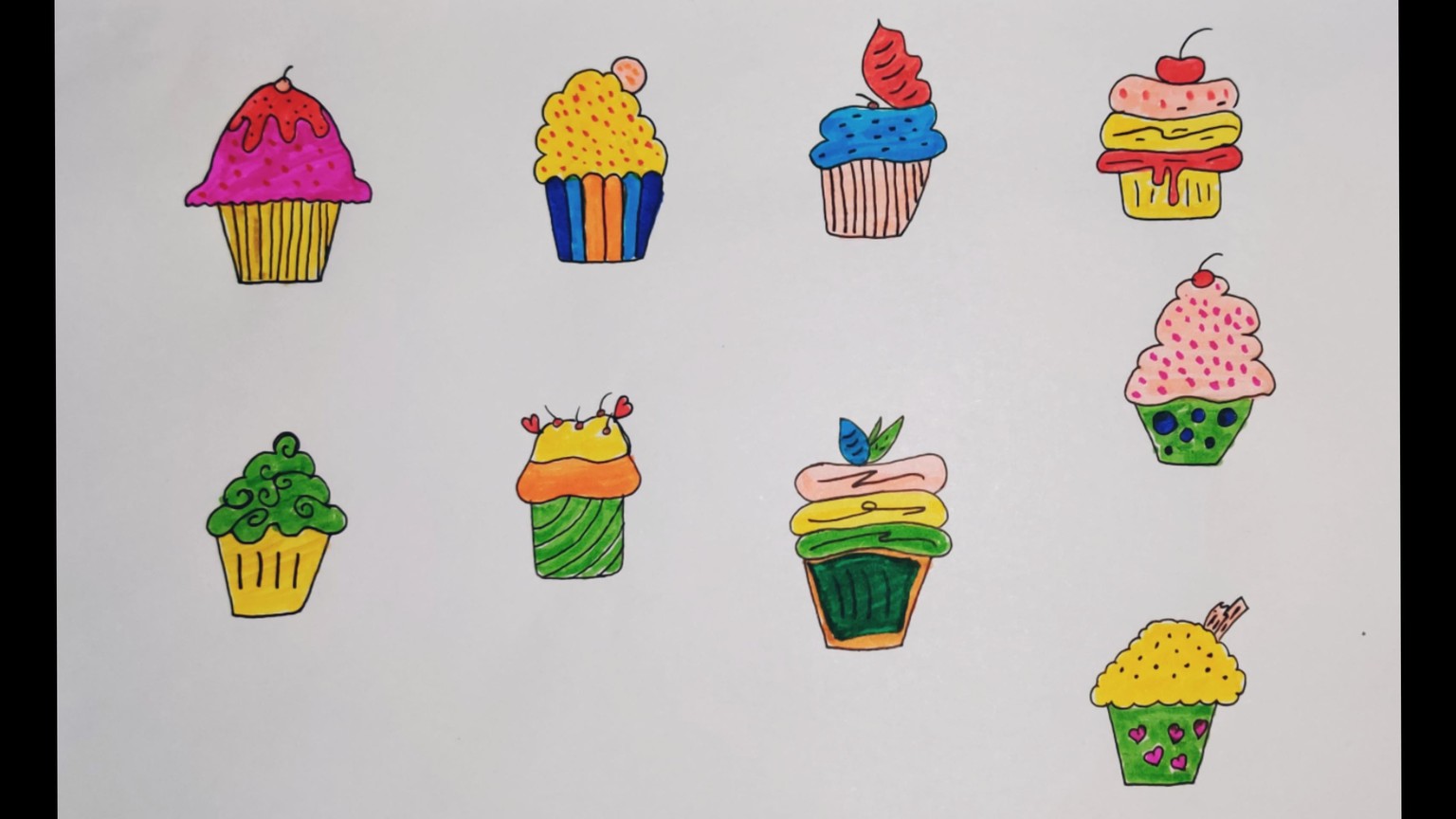 cupcakes Illustrations - image 1 - student project