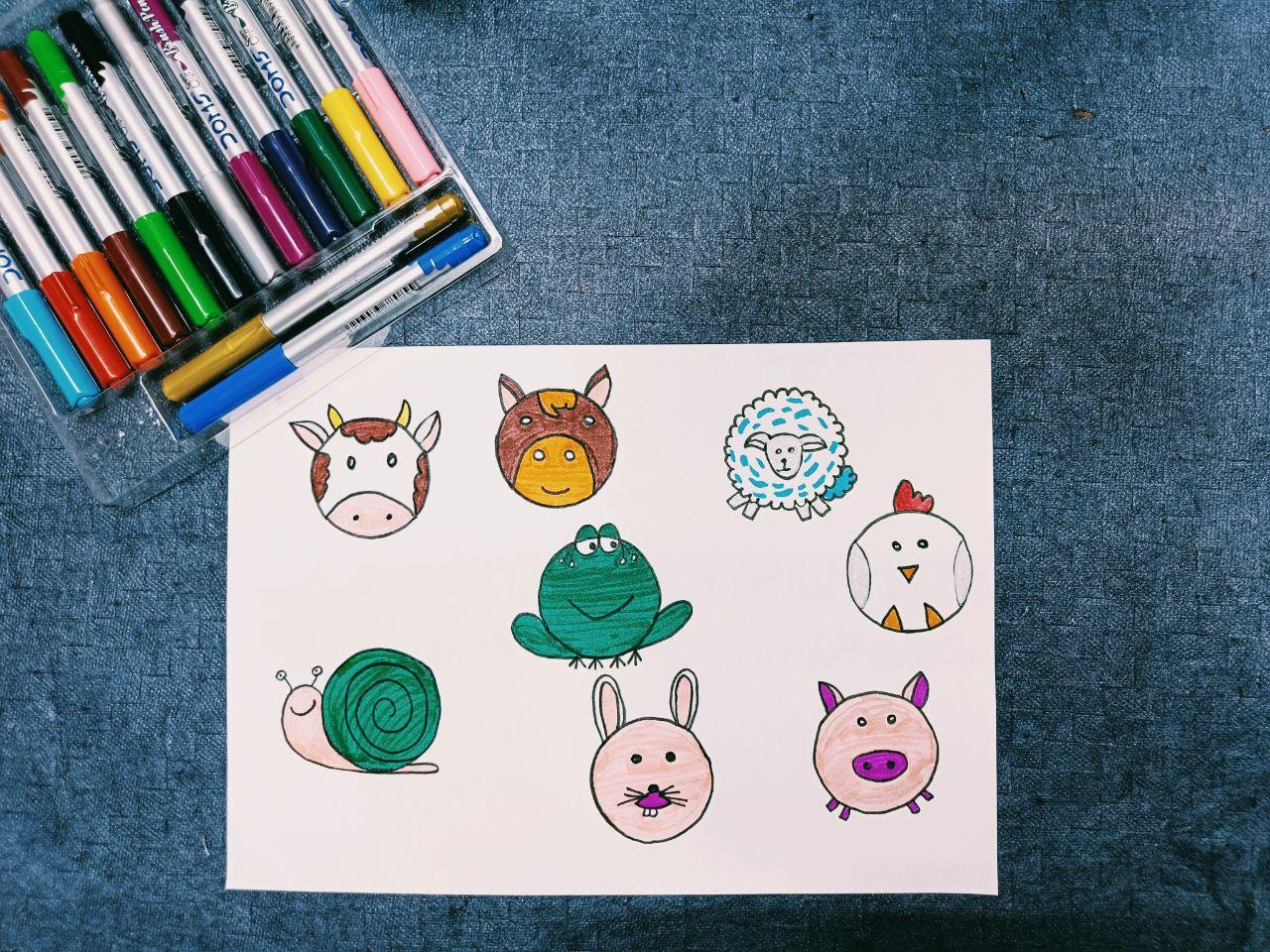FARM ANIMAL DOODLES - image 1 - student project