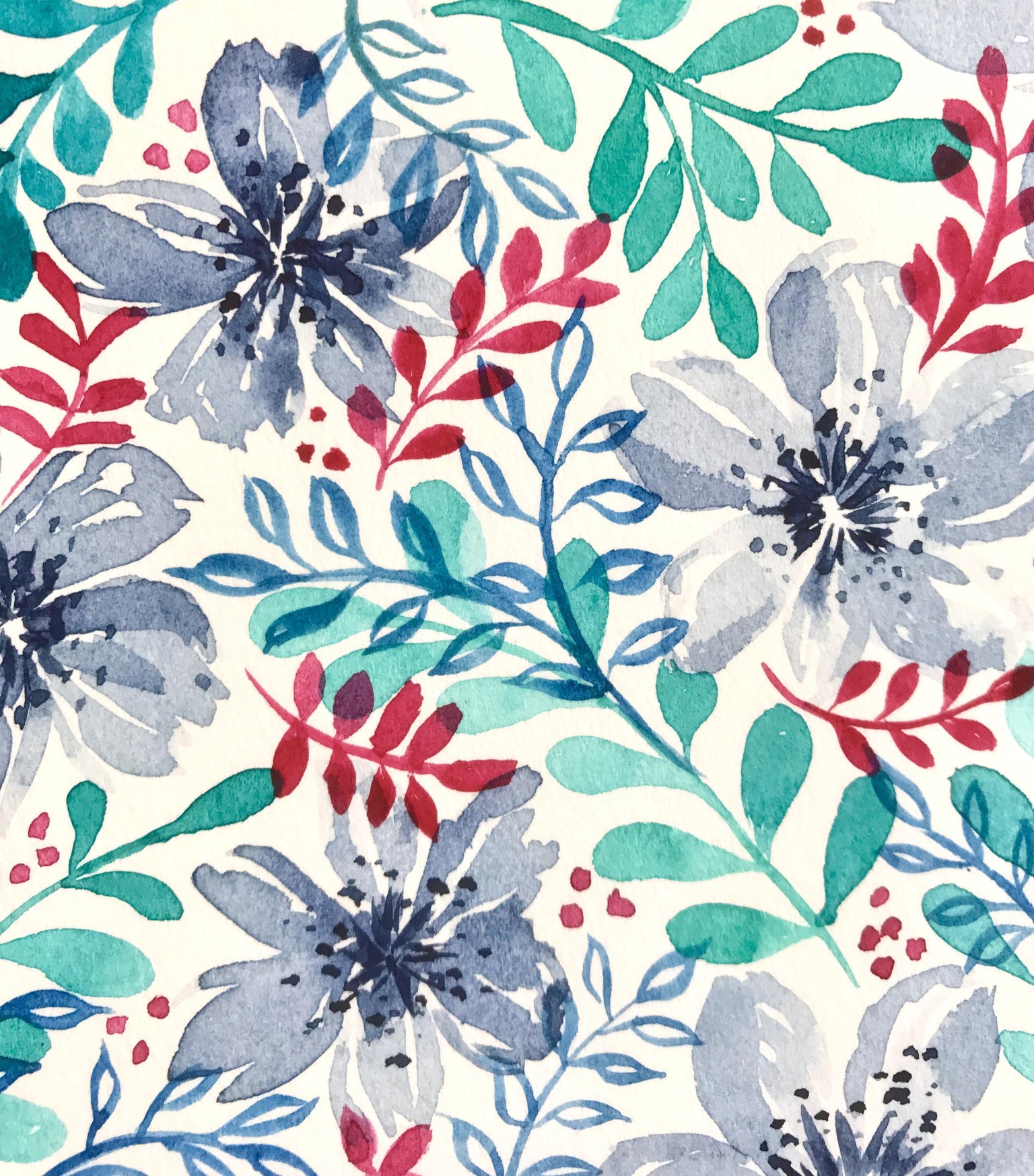 Note card using Fun & Simple Watercolor Florals - image 1 - student project