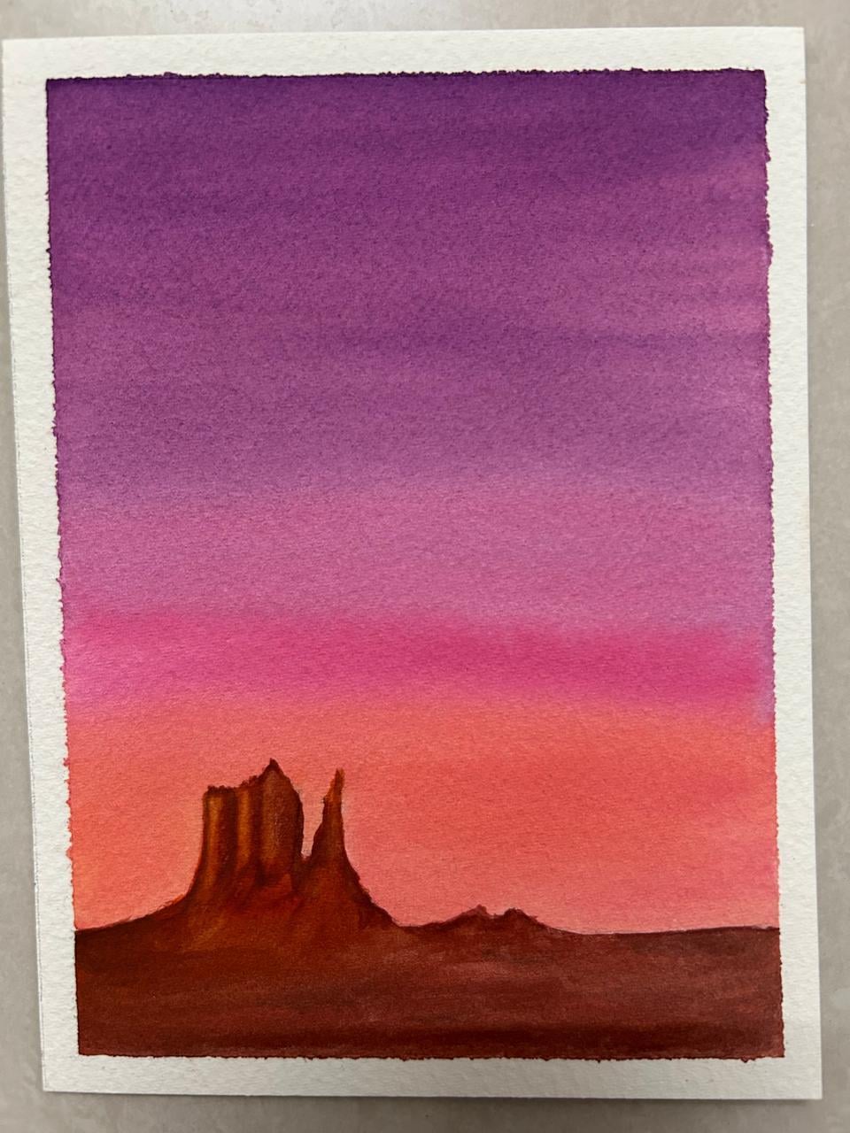 Watercolor skies with Zaneena - image 7 - student project