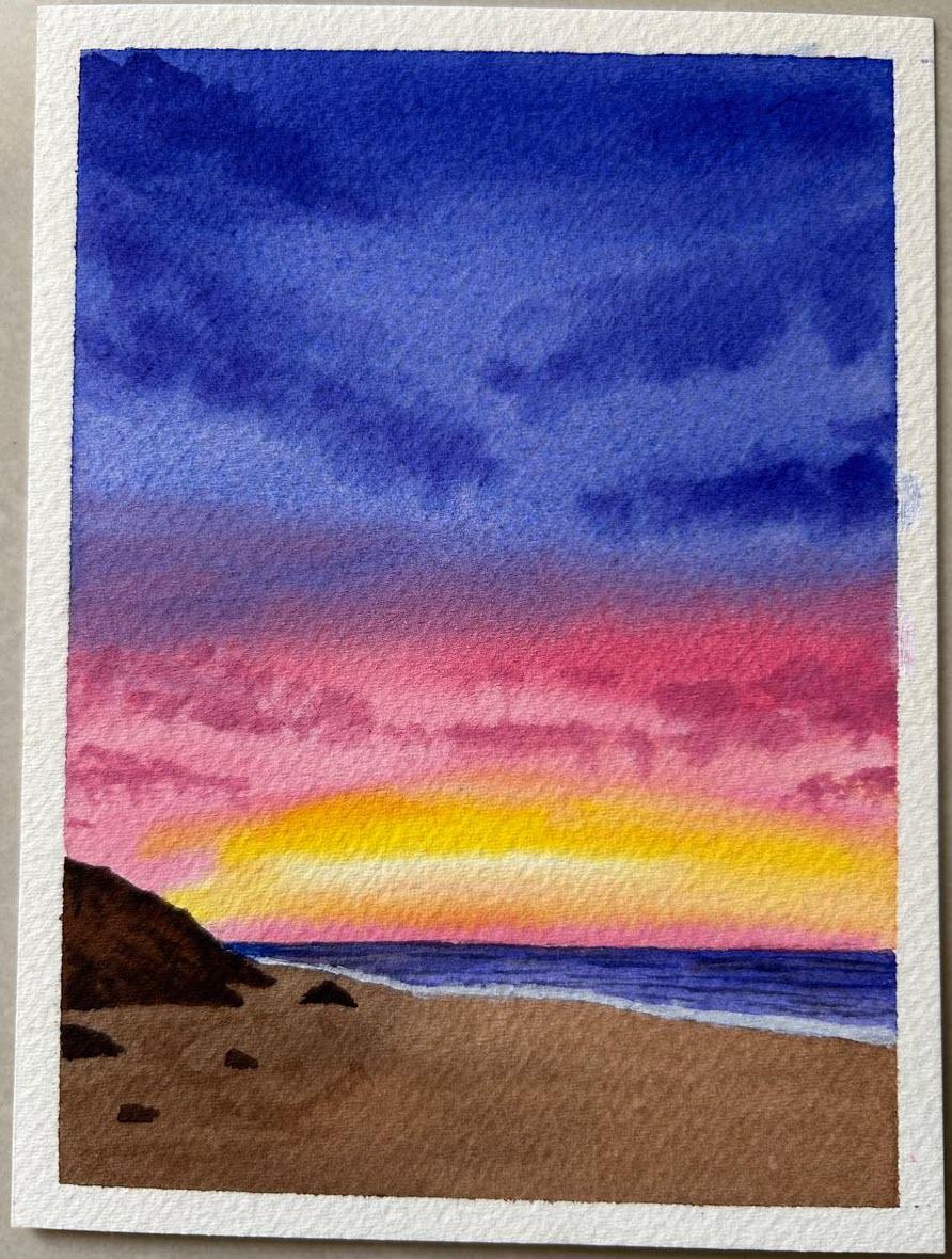 Watercolor skies with Zaneena - image 11 - student project