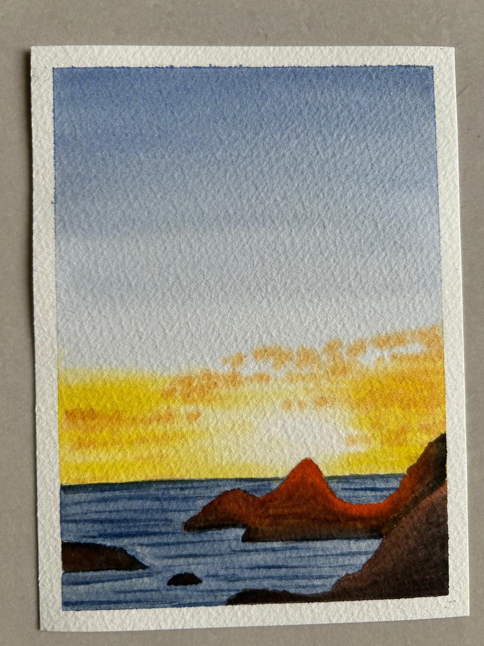 Watercolor skies with Zaneena - image 4 - student project