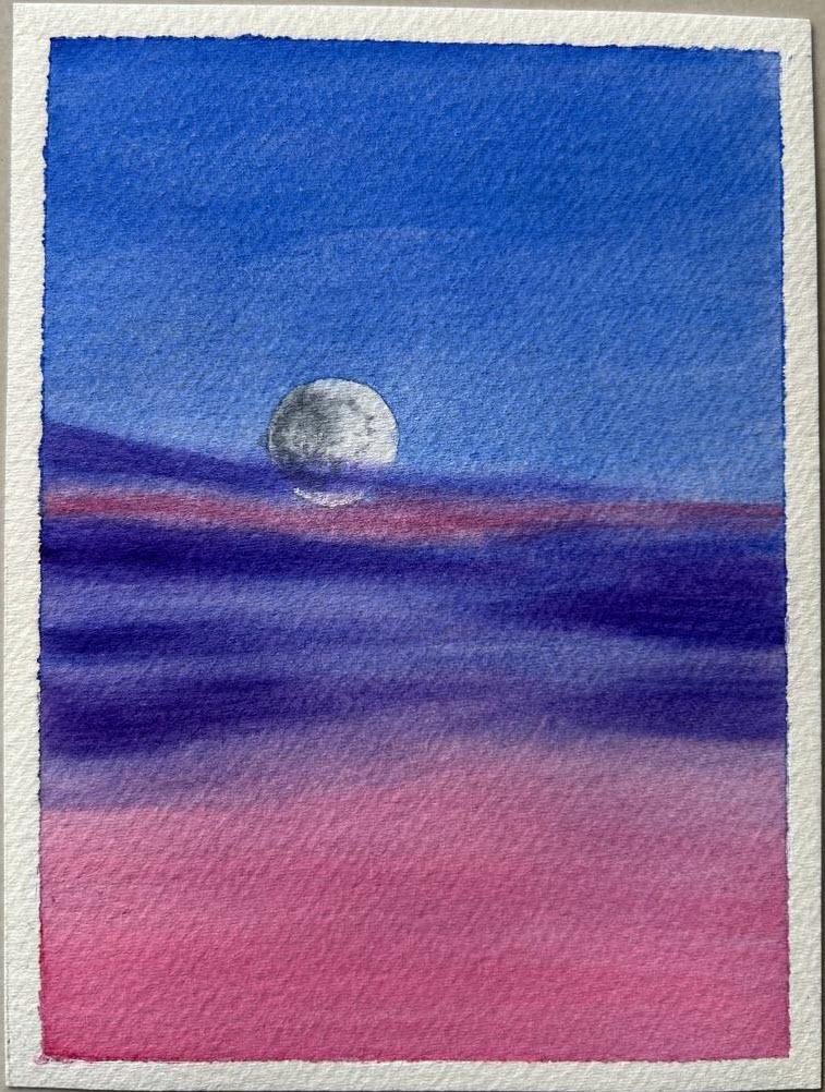 Watercolor Moonscapes - image 3 - student project