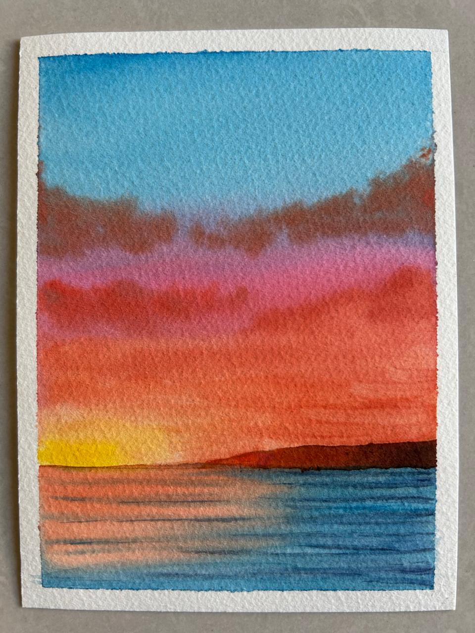 Watercolor skies with Zaneena - image 9 - student project