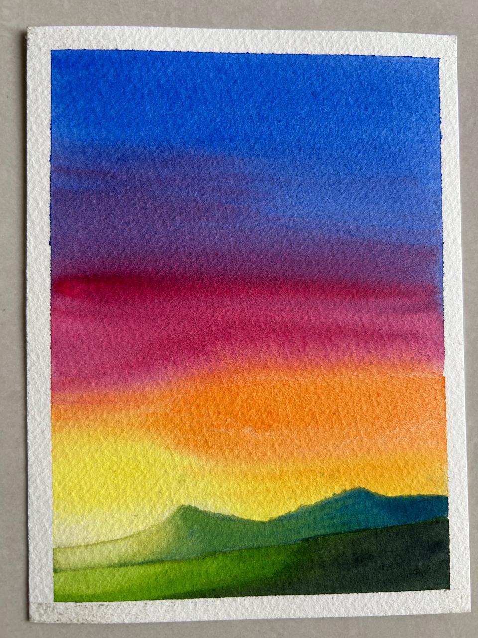 Watercolor skies with Zaneena - image 3 - student project