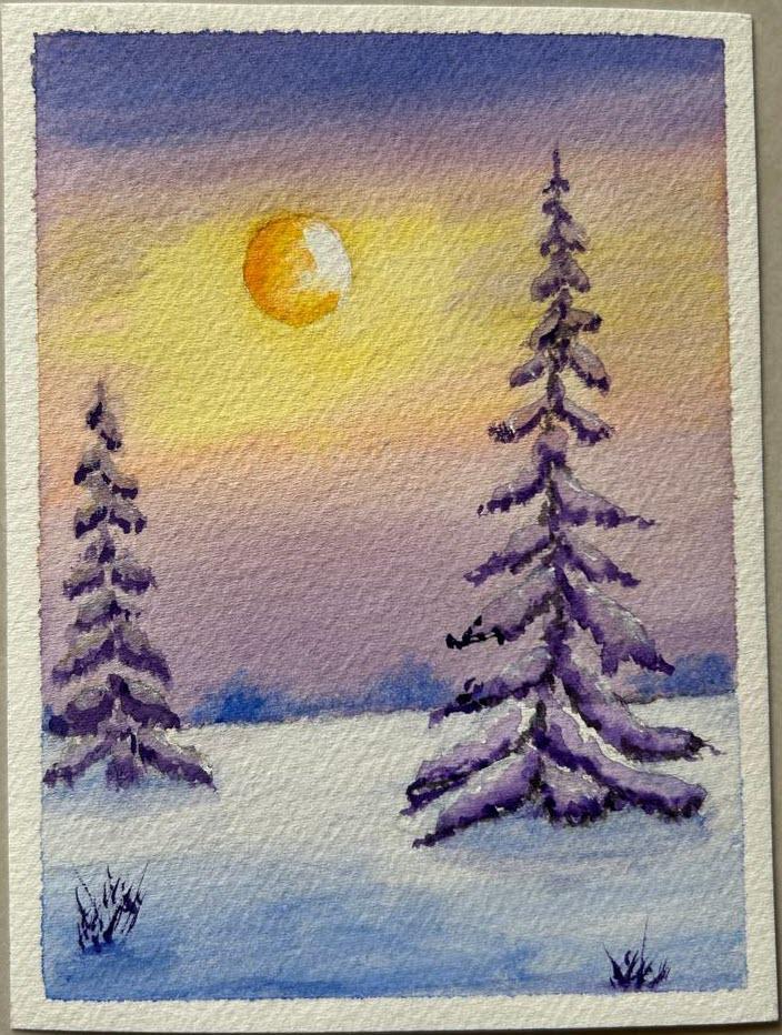 Watercolor Moonscapes - image 5 - student project