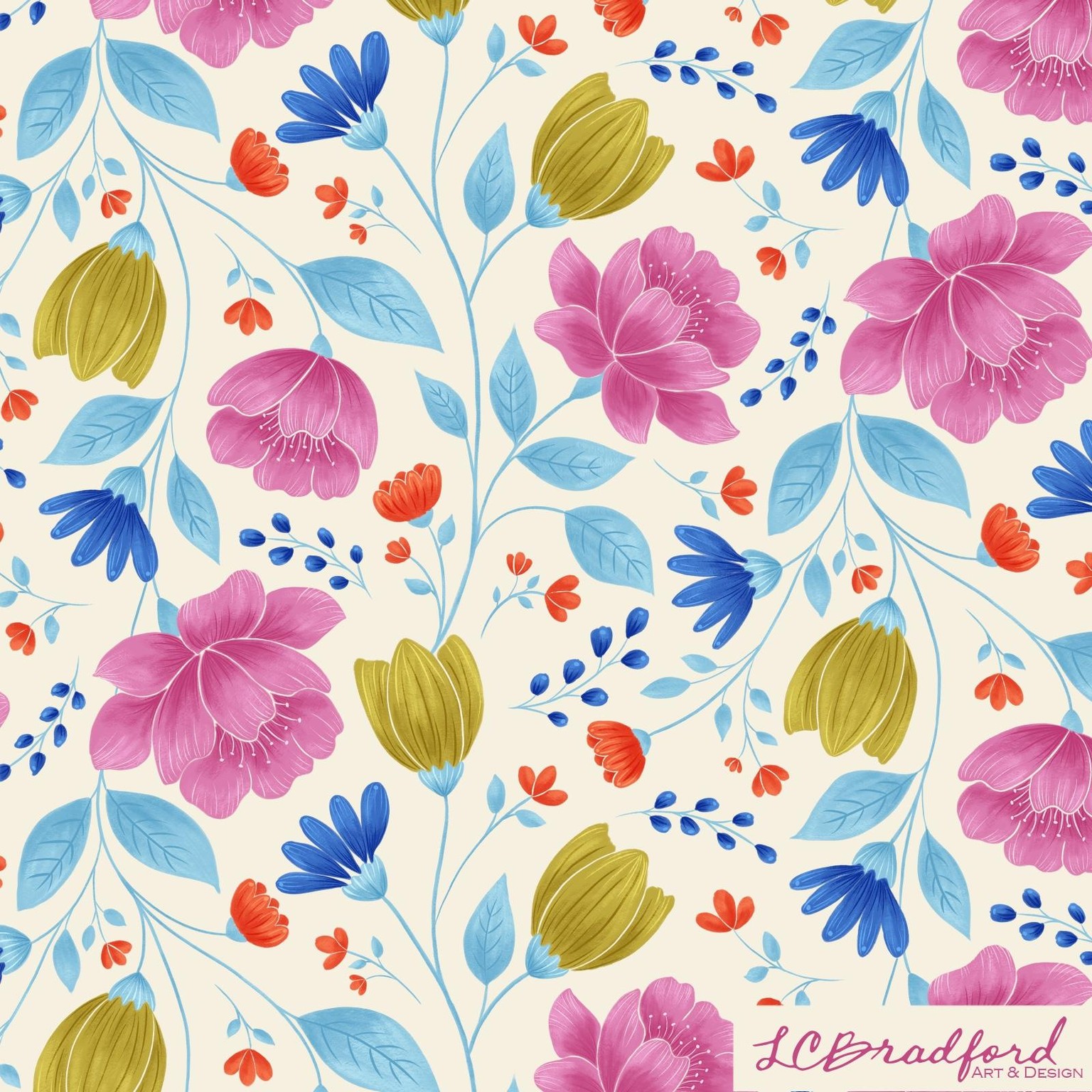 A somewhat folk-inspired floral? - image 1 - student project