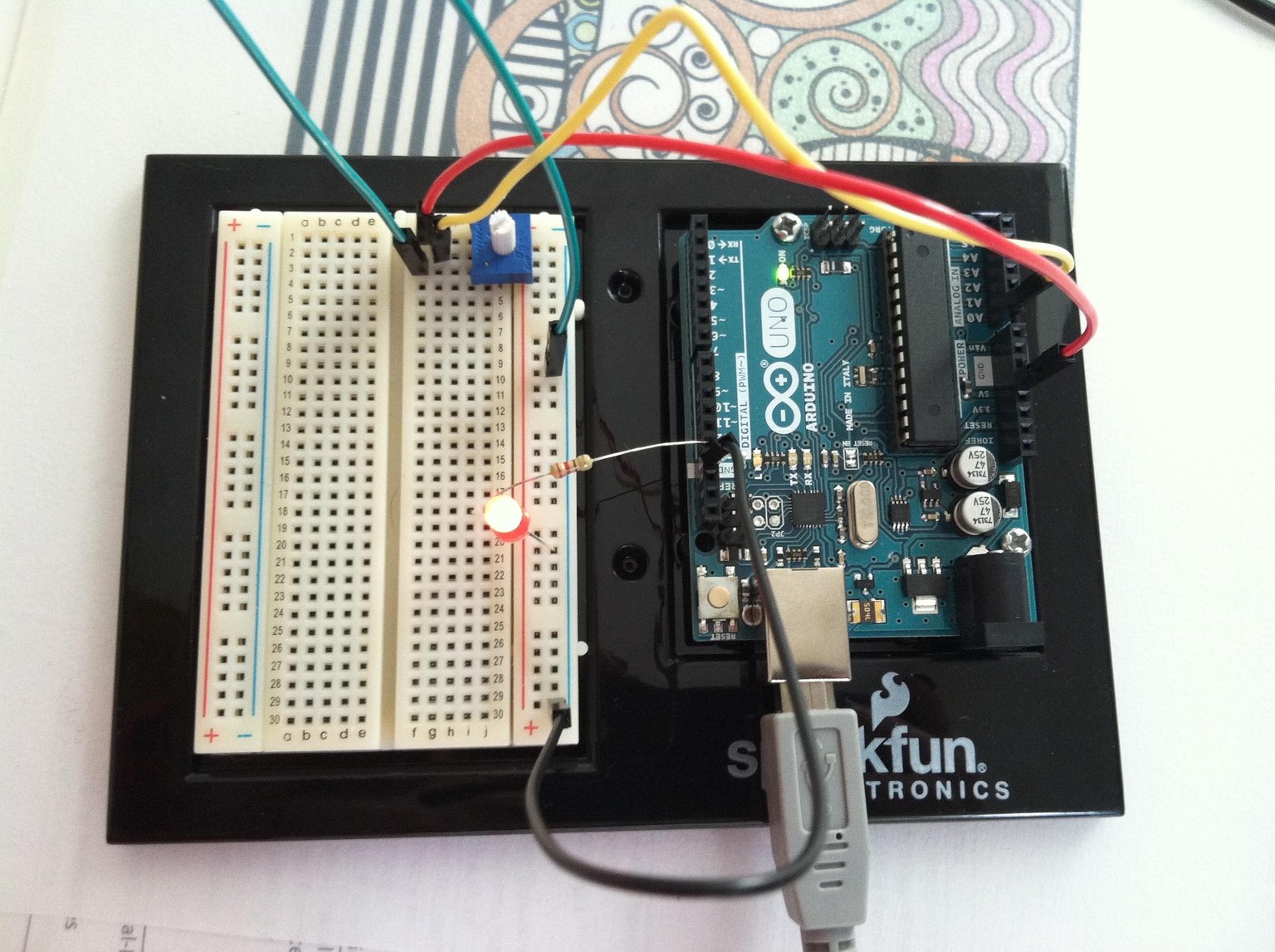 Arduino Blink Rates and Potentiometers - image 2 - student project