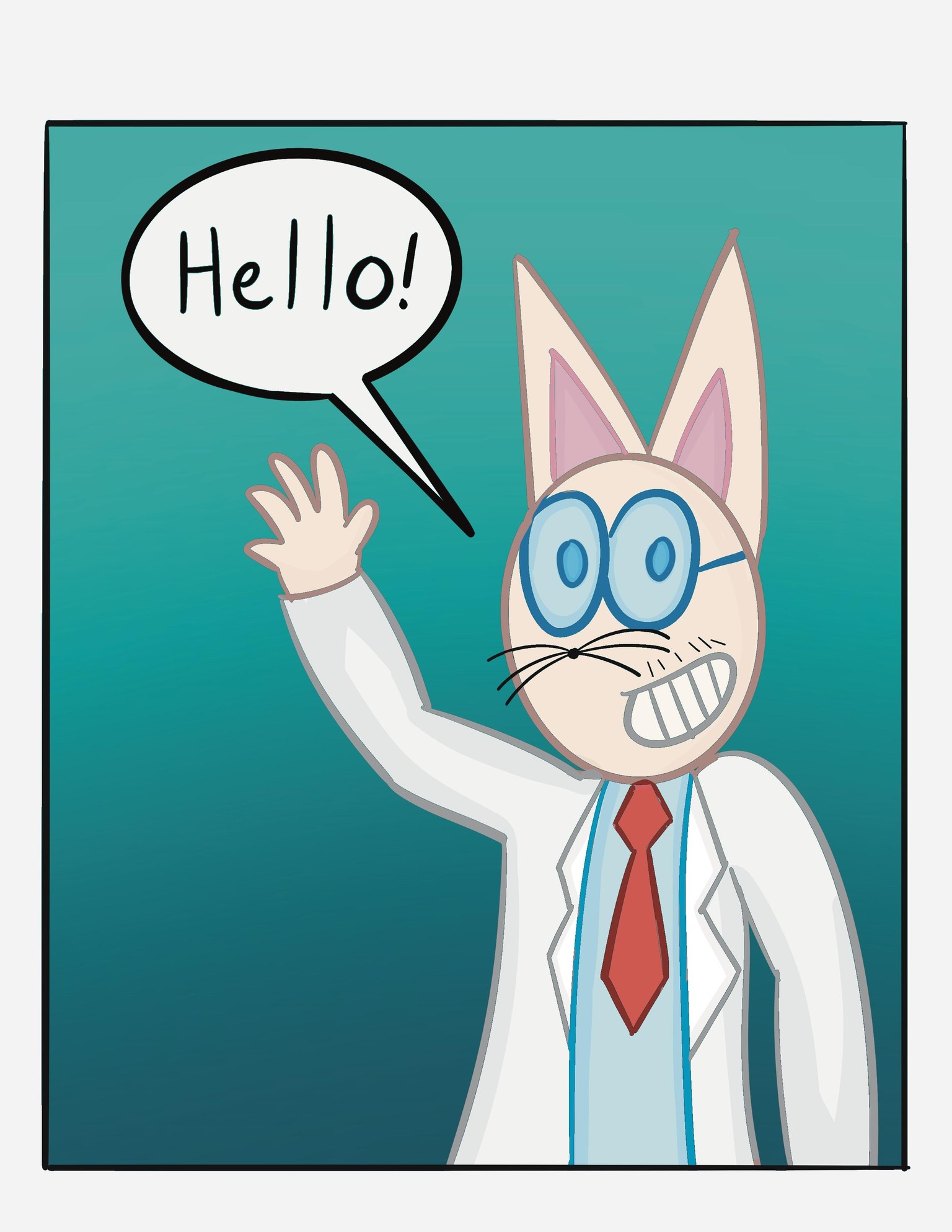 My OC says Hello - image 1 - student project