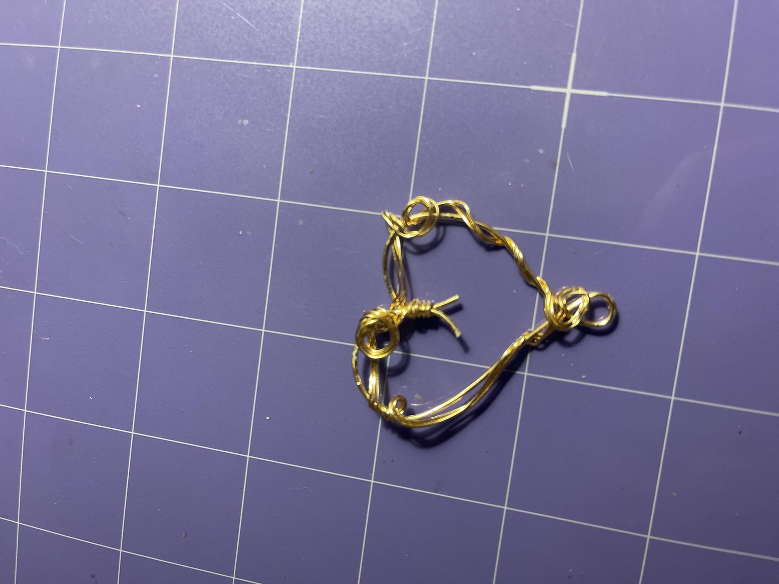 Wire Wrapped Heart Pendant - image 1 - student project