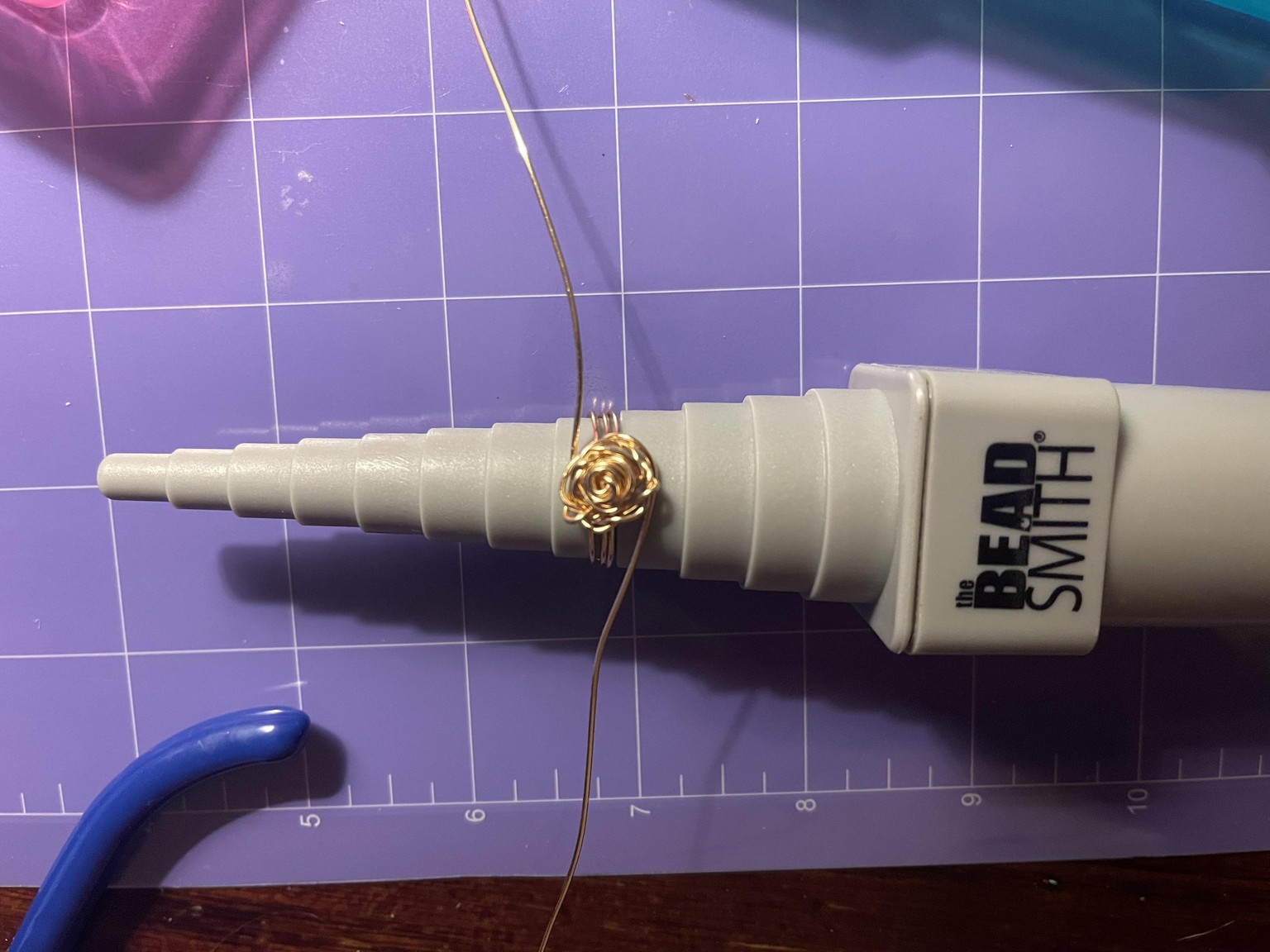 Wire Rose Ring - image 1 - student project