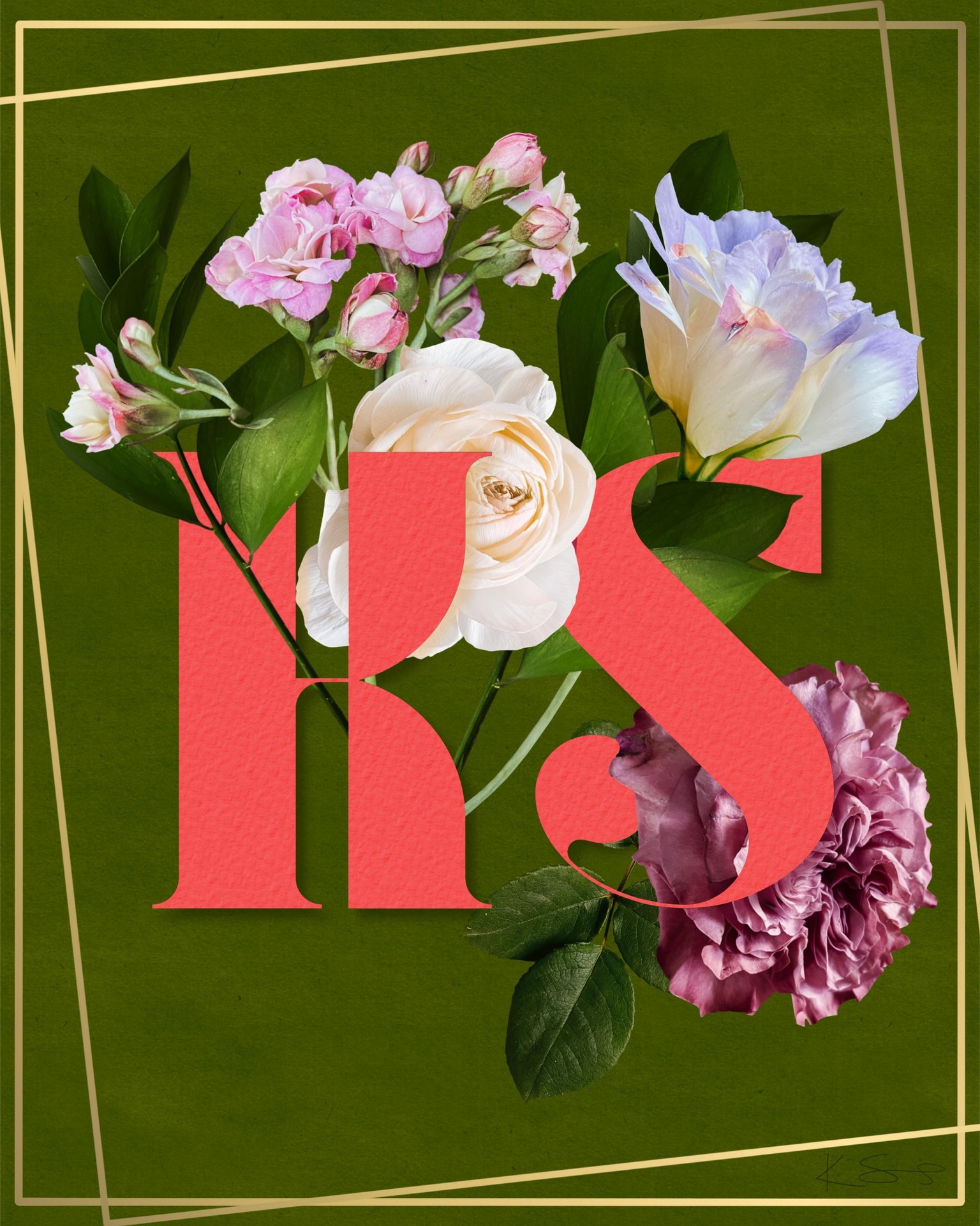 Floral Initials - image 1 - student project