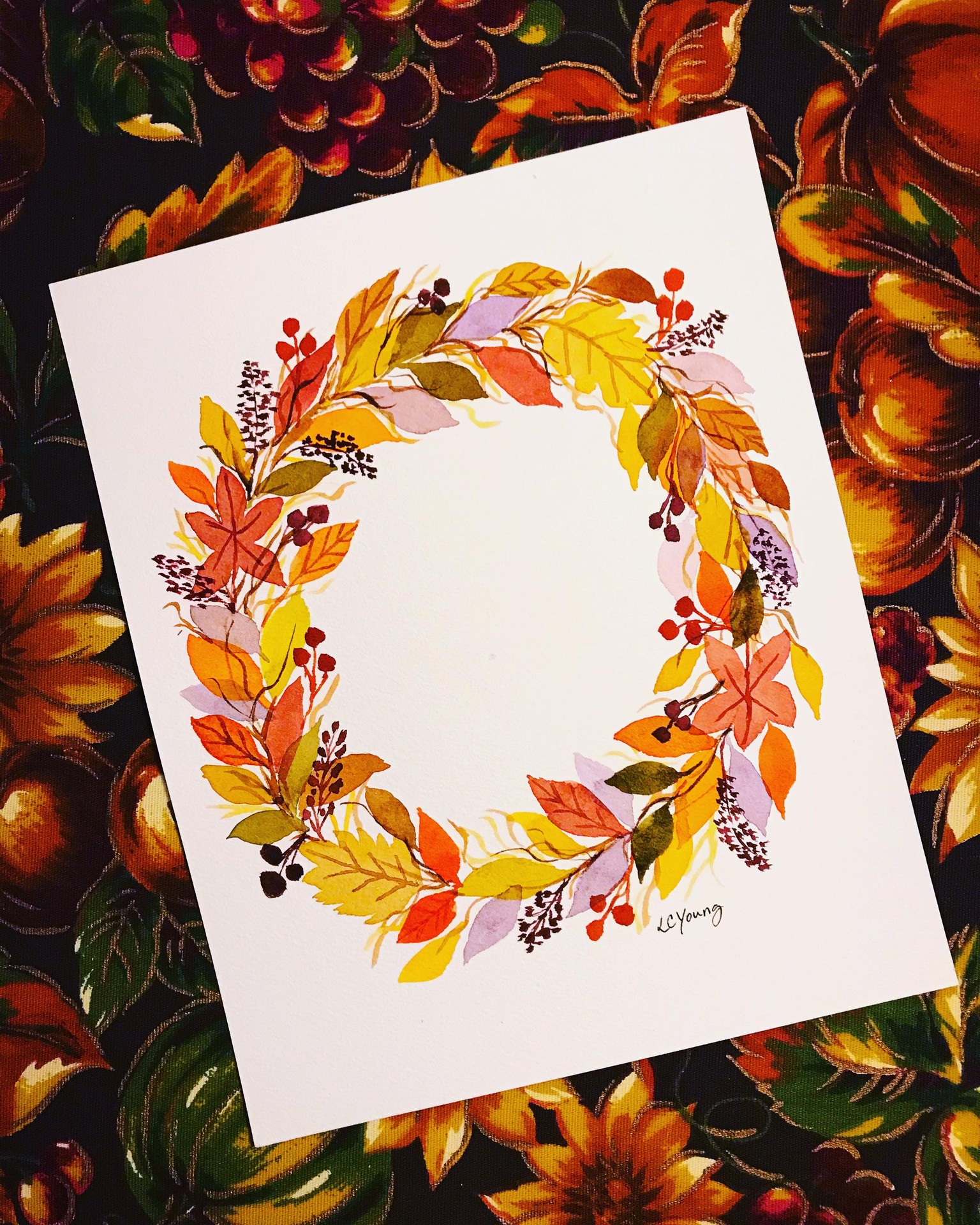 Autumn Themed Watercolor - image 4 - student project