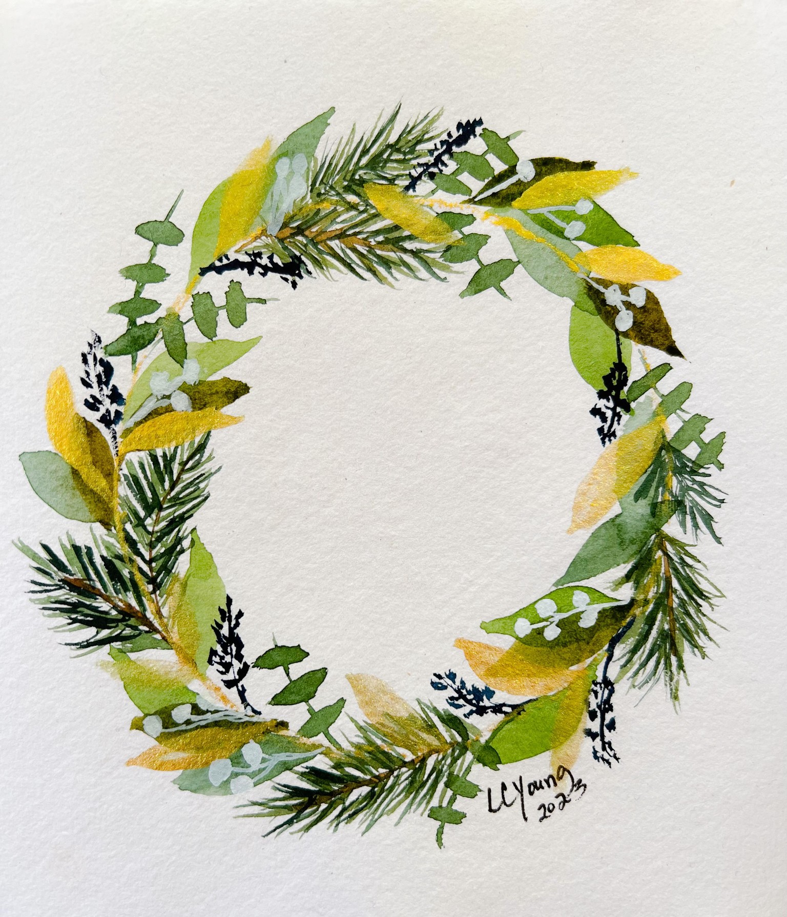 Holiday Watercolor - image 1 - student project