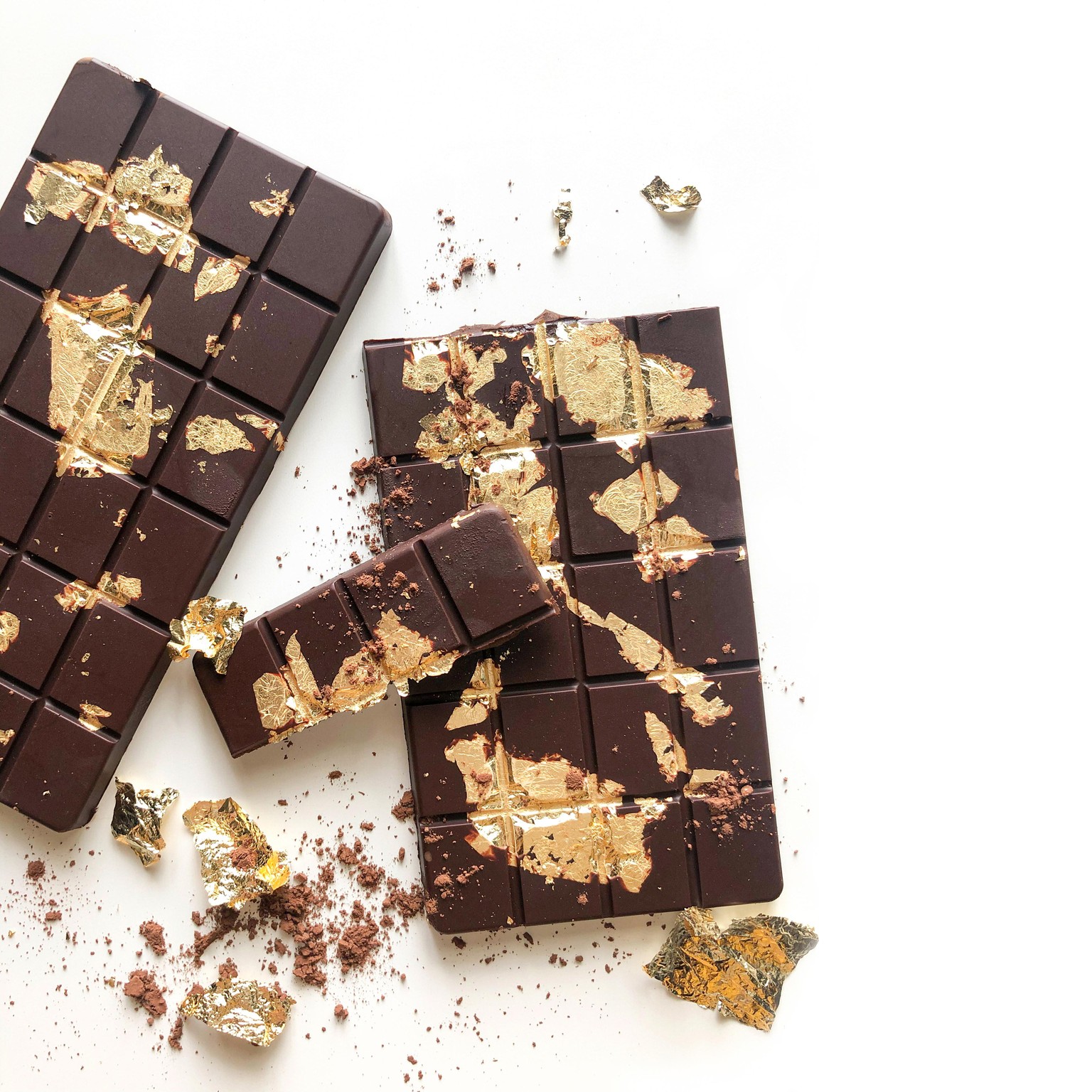 Handmade Goldleaf chocolate - image 1 - student project