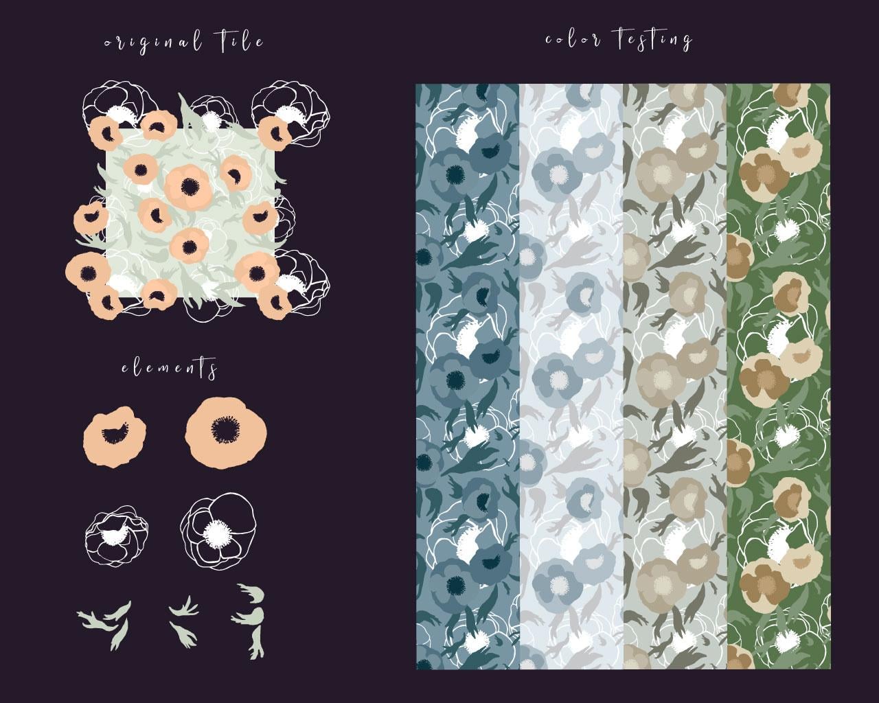 Layered floral pattern - image 2 - student project