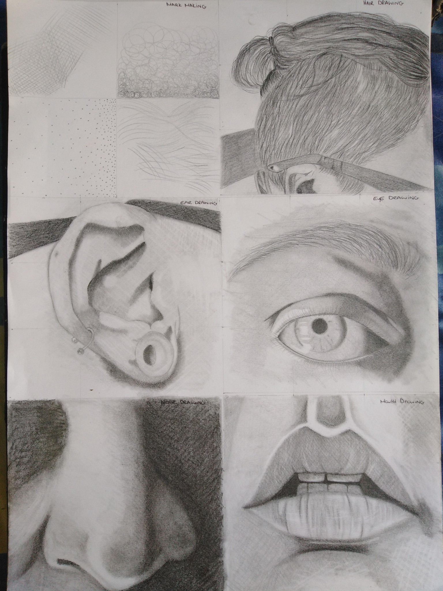 Self portrait peices - image 2 - student project