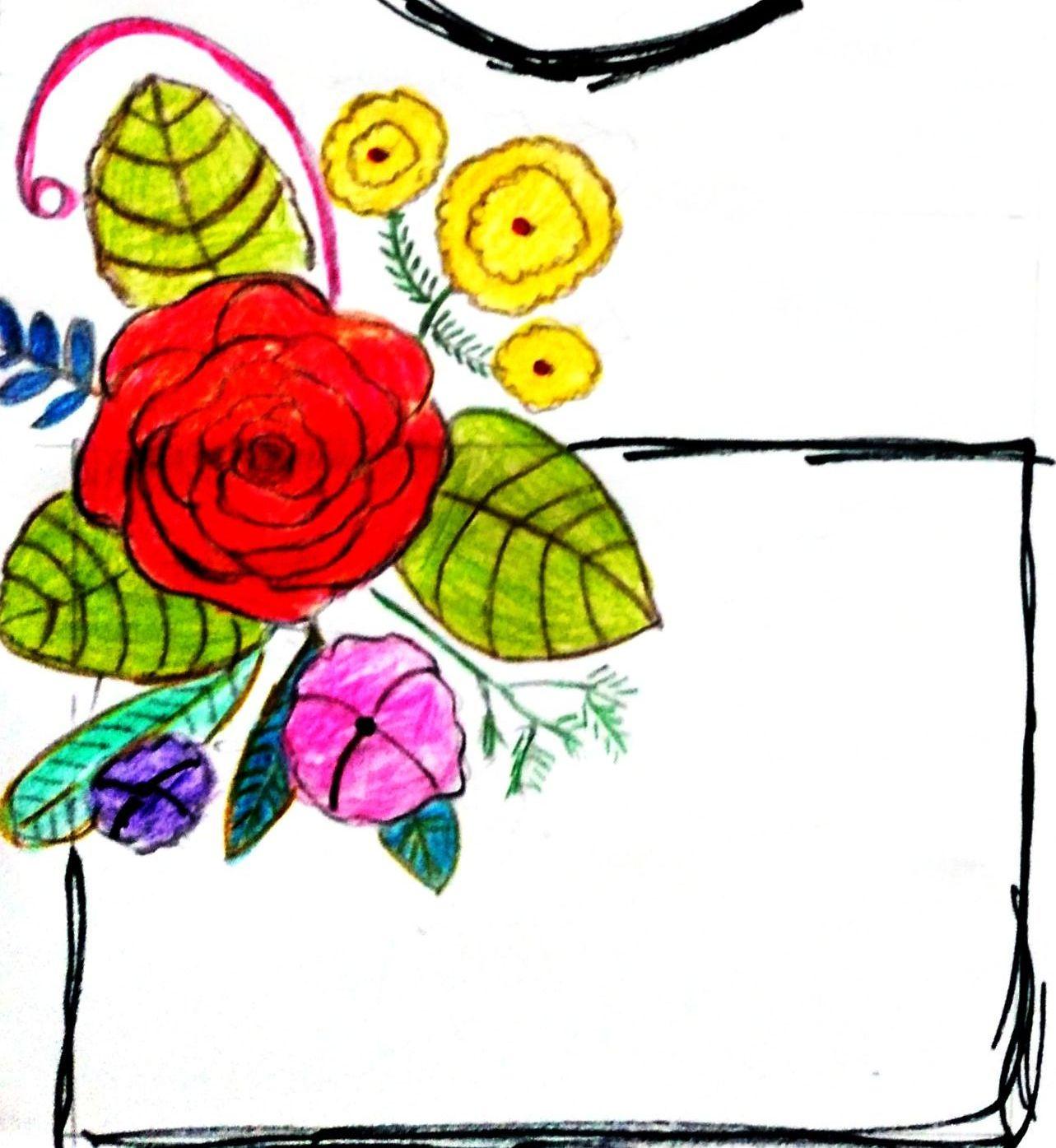 Floral wreath & frame - image 2 - student project