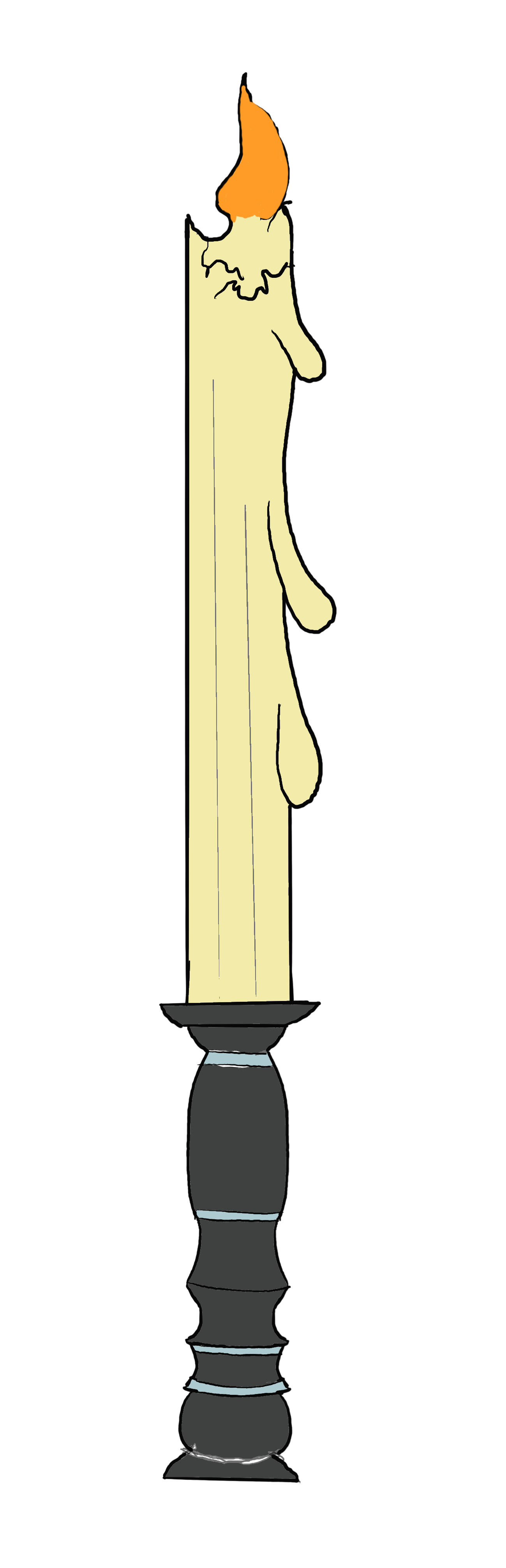 Candlesword lineart and colour - image 2 - student project