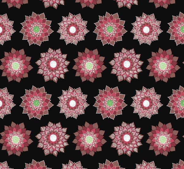 Floral pattern (colorways+fabric mockup) - image 10 - student project