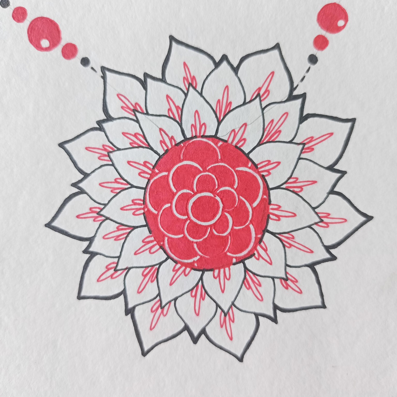 Floral pattern (colorways+fabric mockup) - image 1 - student project