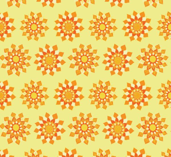 Floral pattern (colorways+fabric mockup) - image 11 - student project