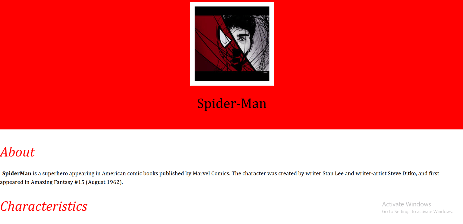 Spiderman - image 1 - student project