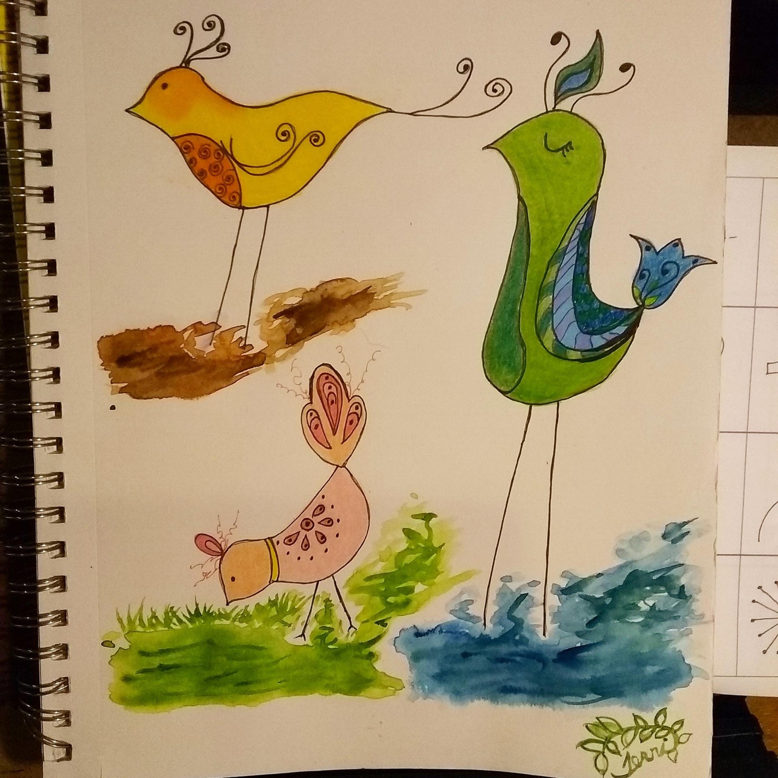 Terri's New Bird Family - image 2 - student project