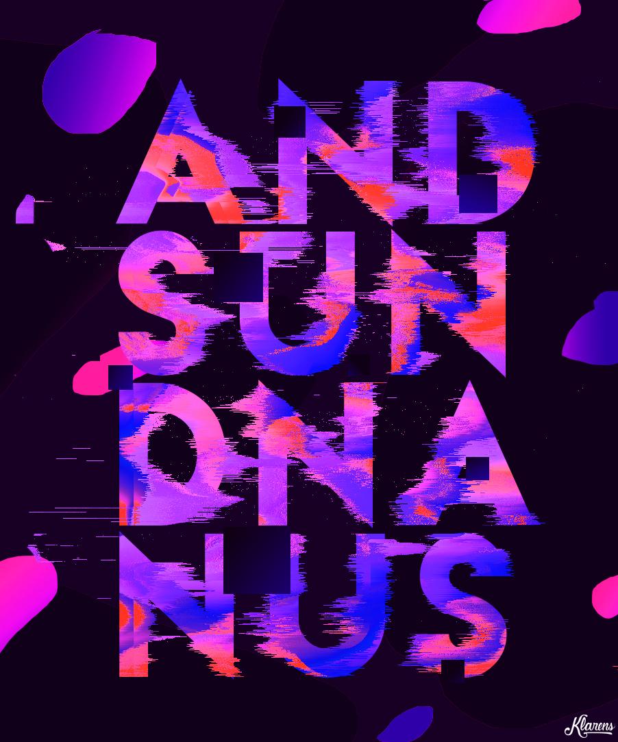 Glitch Text Artwork using Photoshop - image 1 - student project