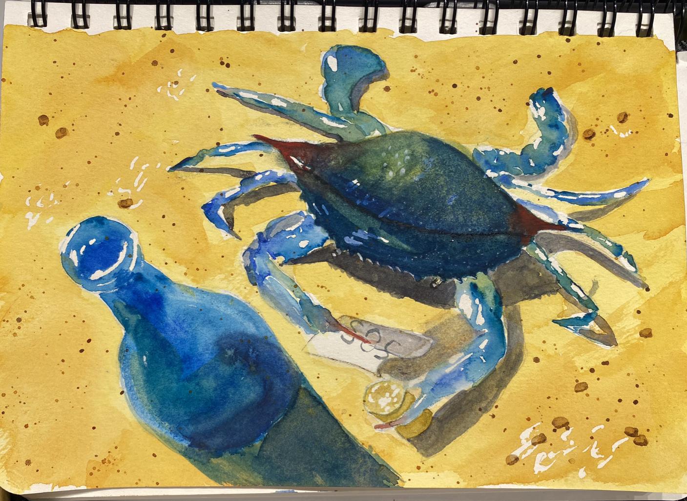 A Crab and a Message - image 1 - student project
