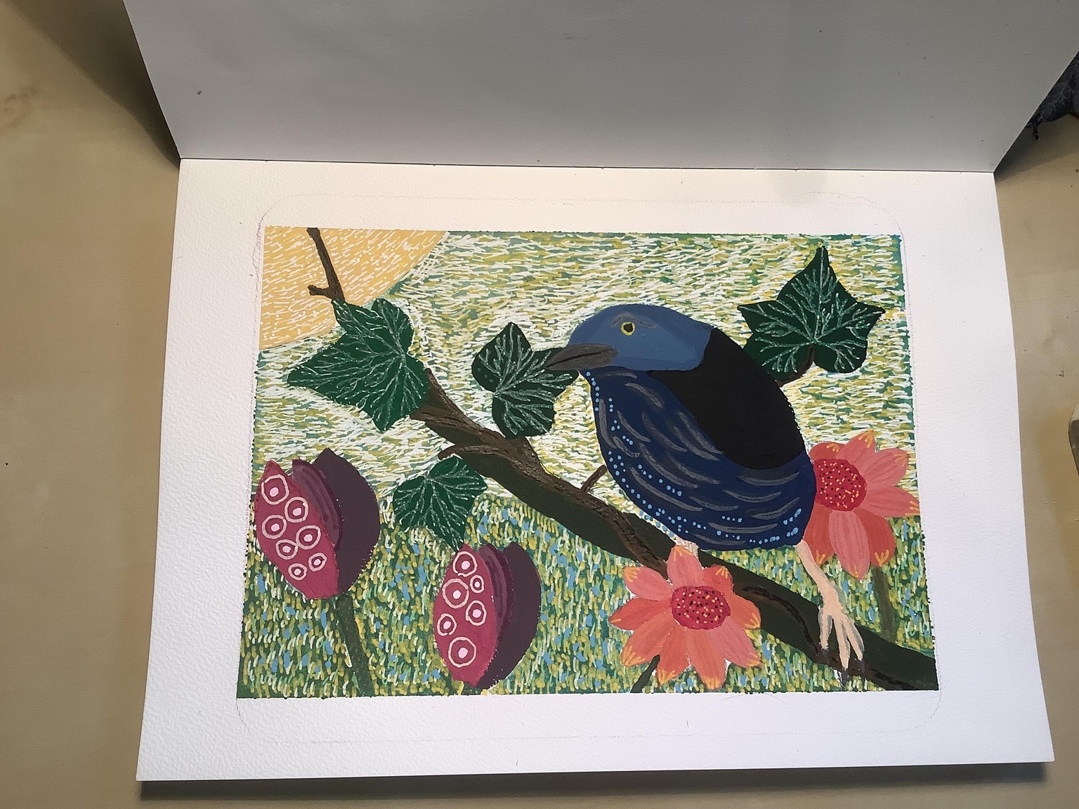 Practise with Acrylic and gouache - image 1 - student project