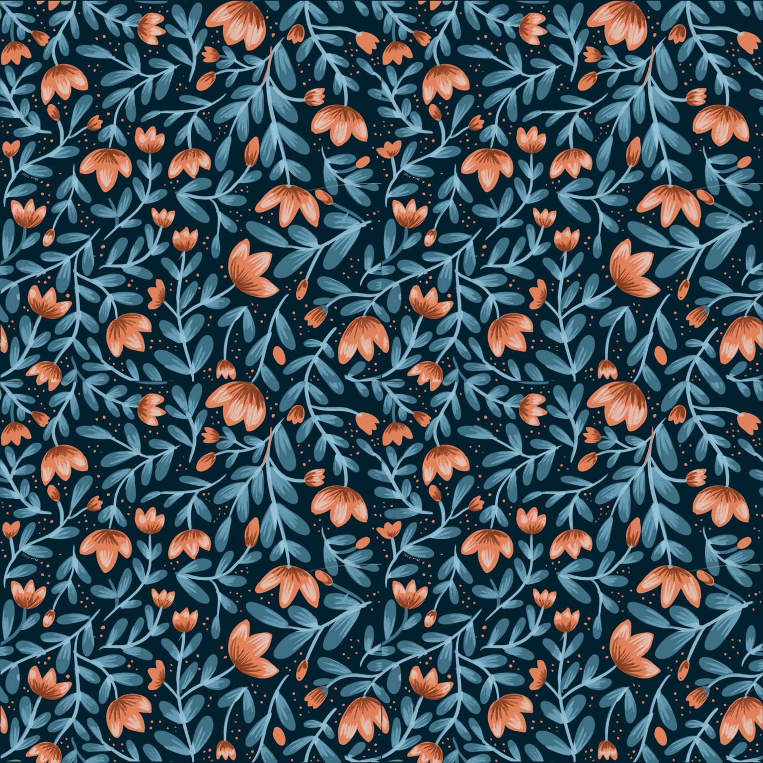 My Floral Pattern - image 1 - student project