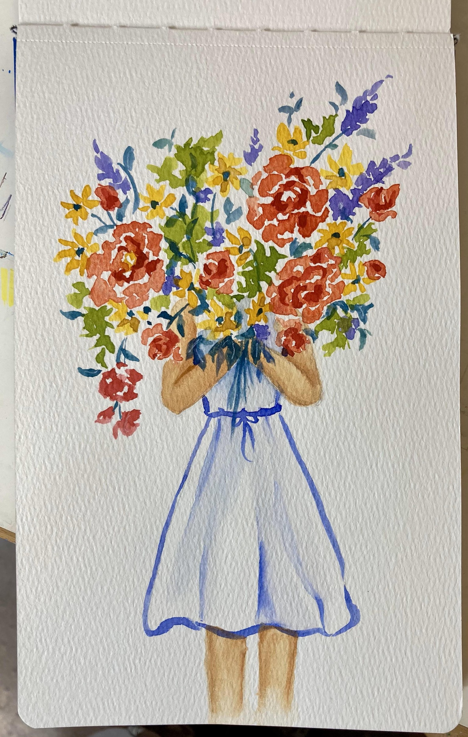 #ShowYourArt_Scholarship2024 - Loose Floral Bouquet - image 1 - student project
