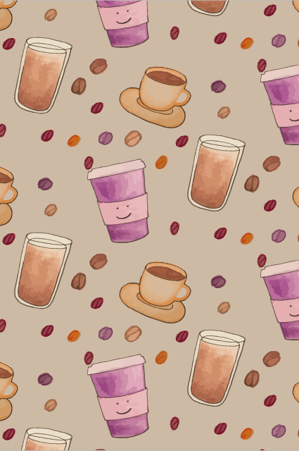 Coffee Pattern - image 4 - student project