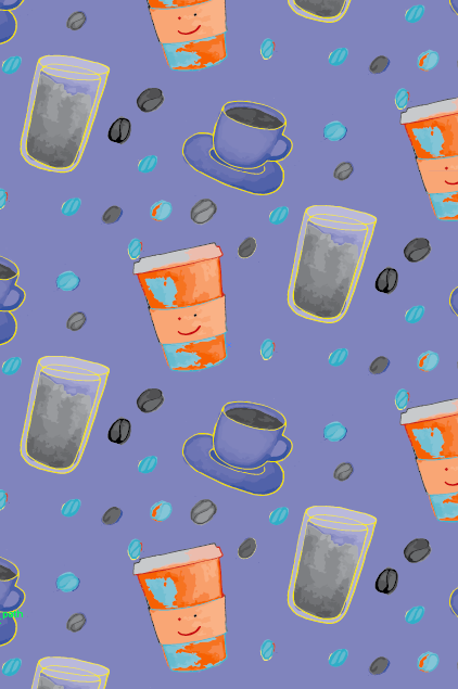 Coffee Pattern - image 6 - student project