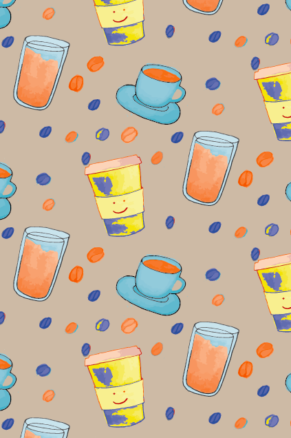 Coffee Pattern - image 5 - student project