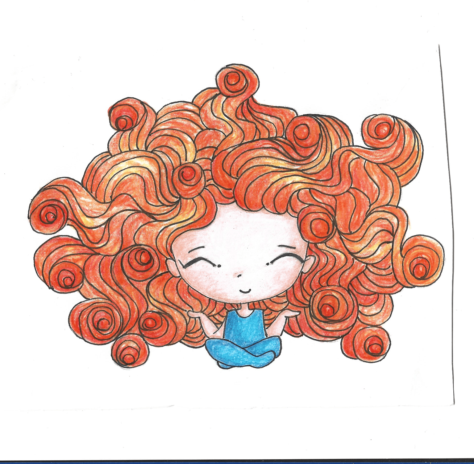 A girl with red hair - image 1 - student project