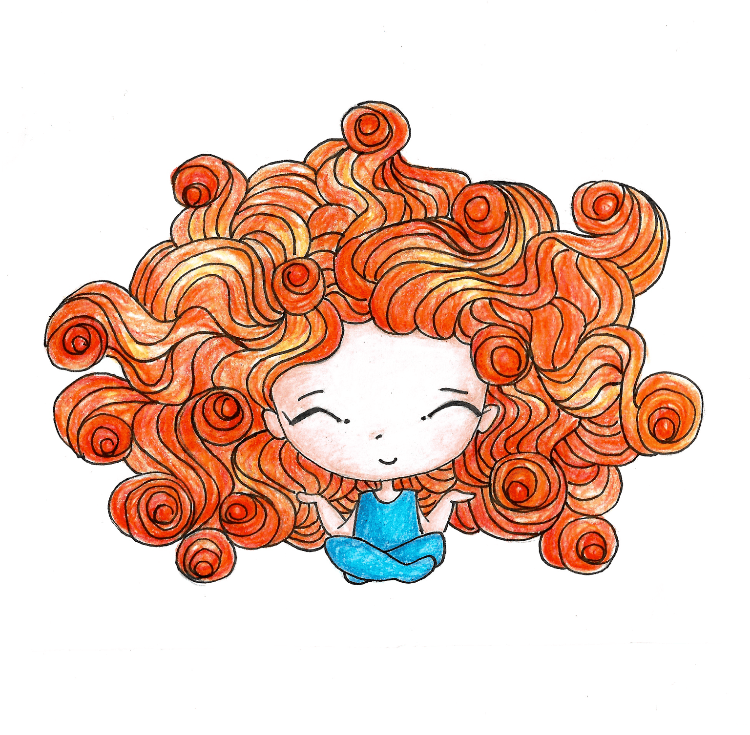 A girl with red hair - image 2 - student project