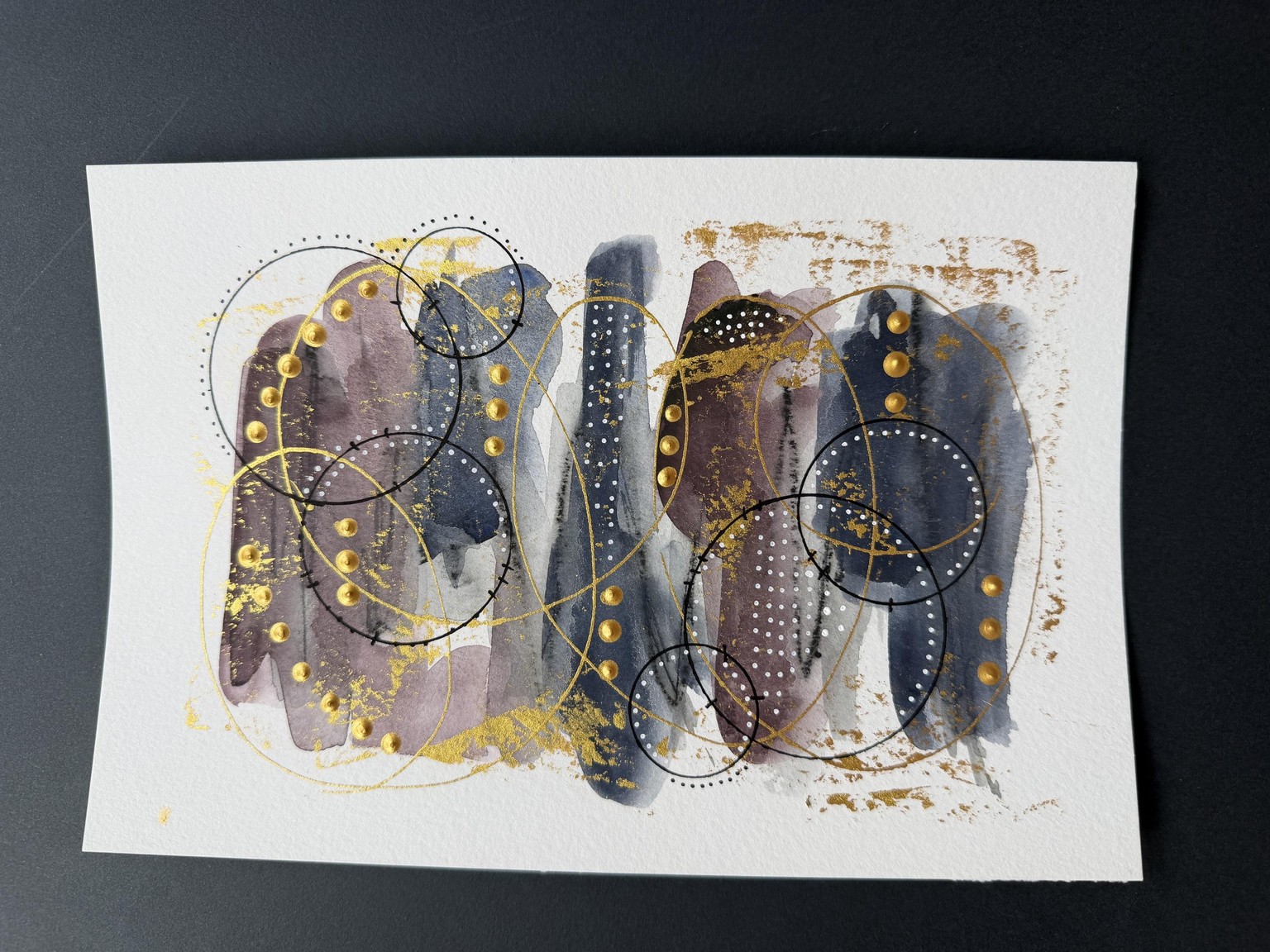 Graphite & Watercolor Abstracts - image 4 - student project