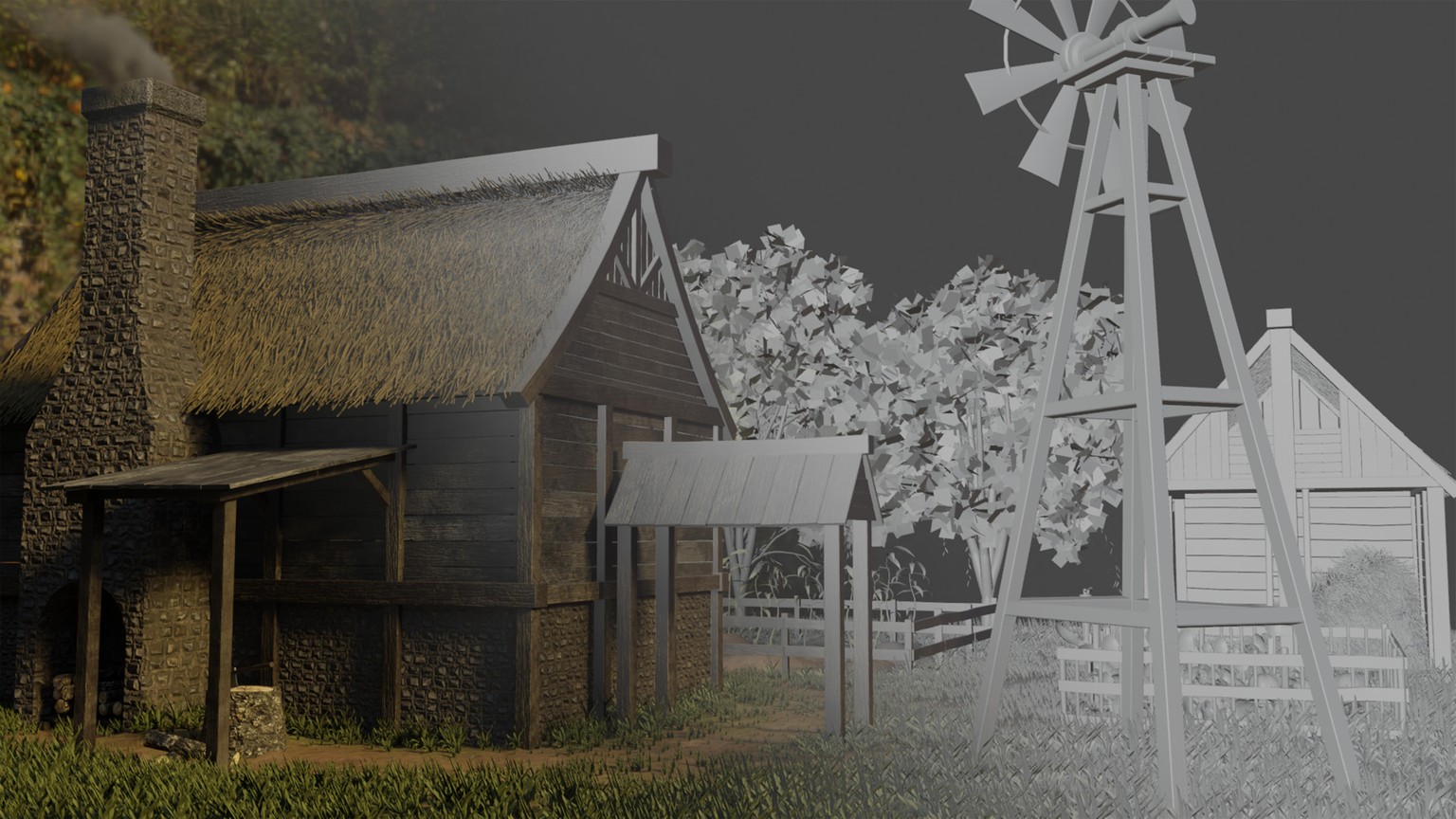 The Ultimate Medieval Scene - Blender / fully animated scene - image 7 - student project