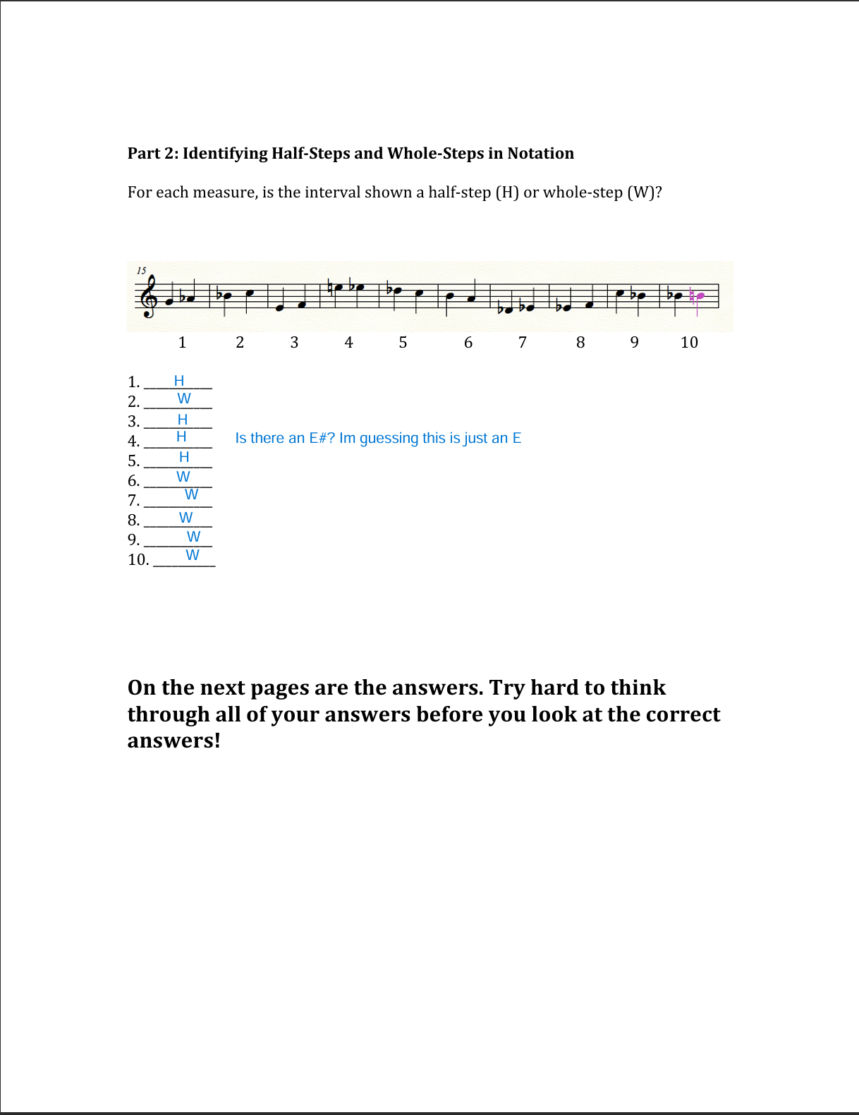 Music Theory - Worksheets and Project files - image 7 - student project
