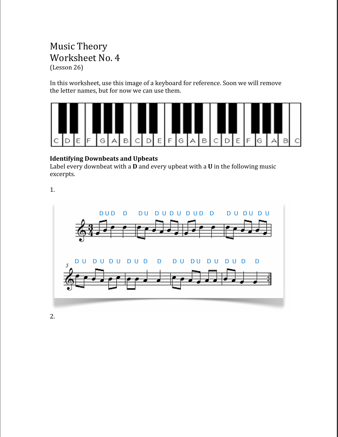 Music Theory - Worksheets and Project files - image 4 - student project