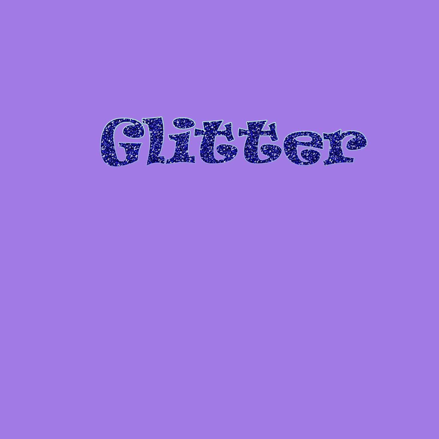 Glitter crown and text - image 2 - student project