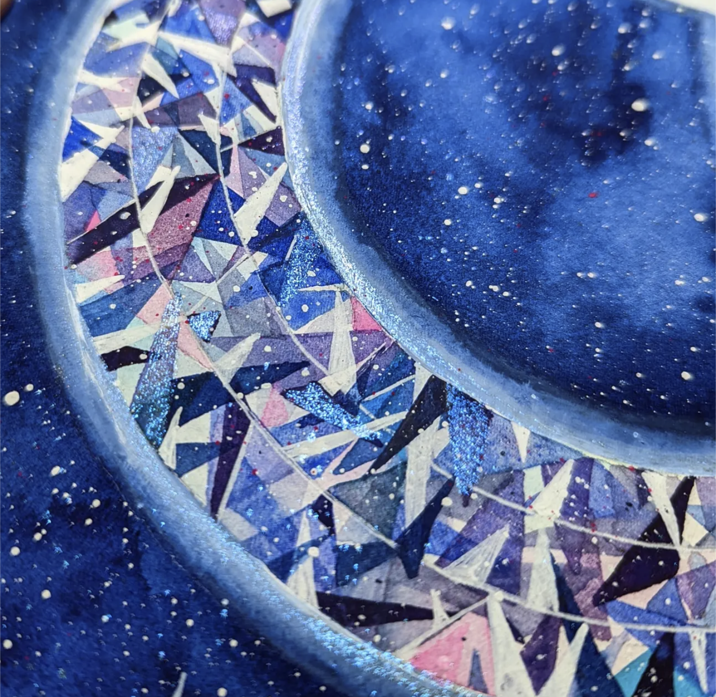 Gemstone Crescent Moon - image 2 - student project