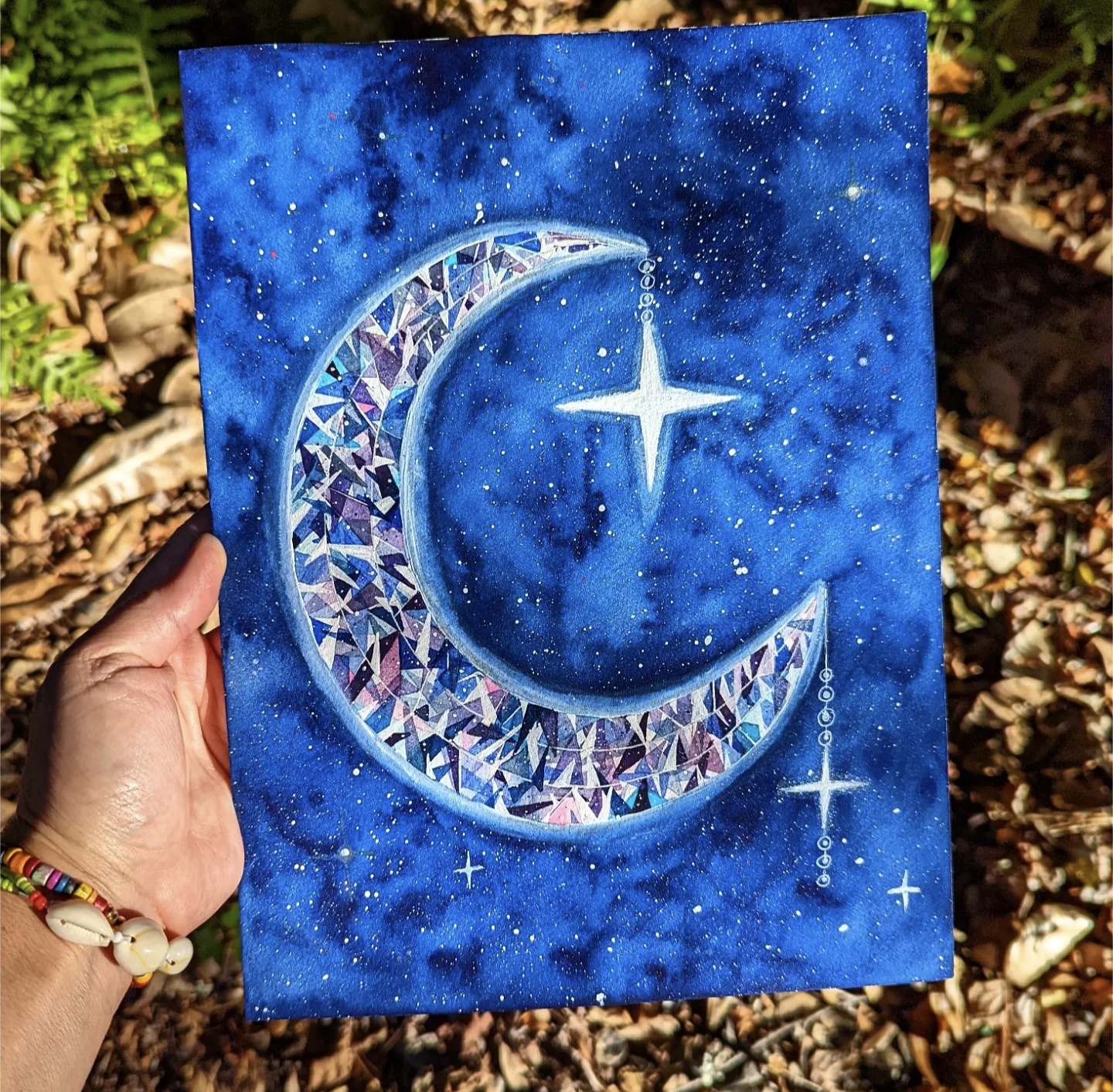 Gemstone Crescent Moon - image 1 - student project