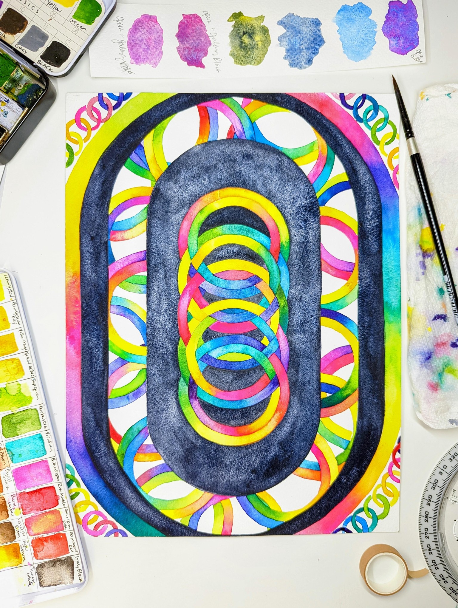 Rainbow Eye Vesica Piscis - image 5 - student project
