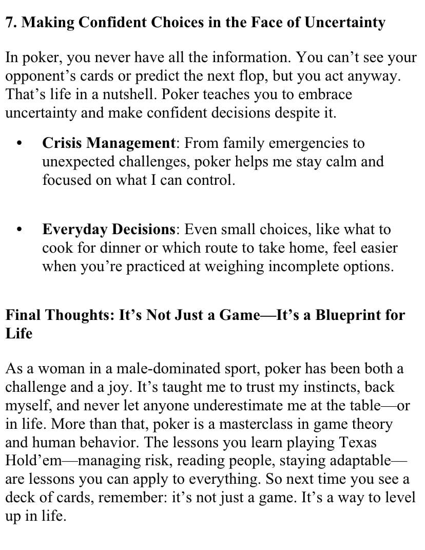 Poker Skills - image 4 - student project