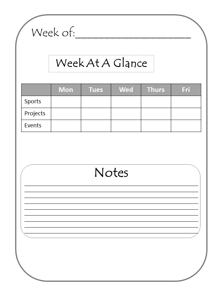 Planner Pages - image 1 - student project