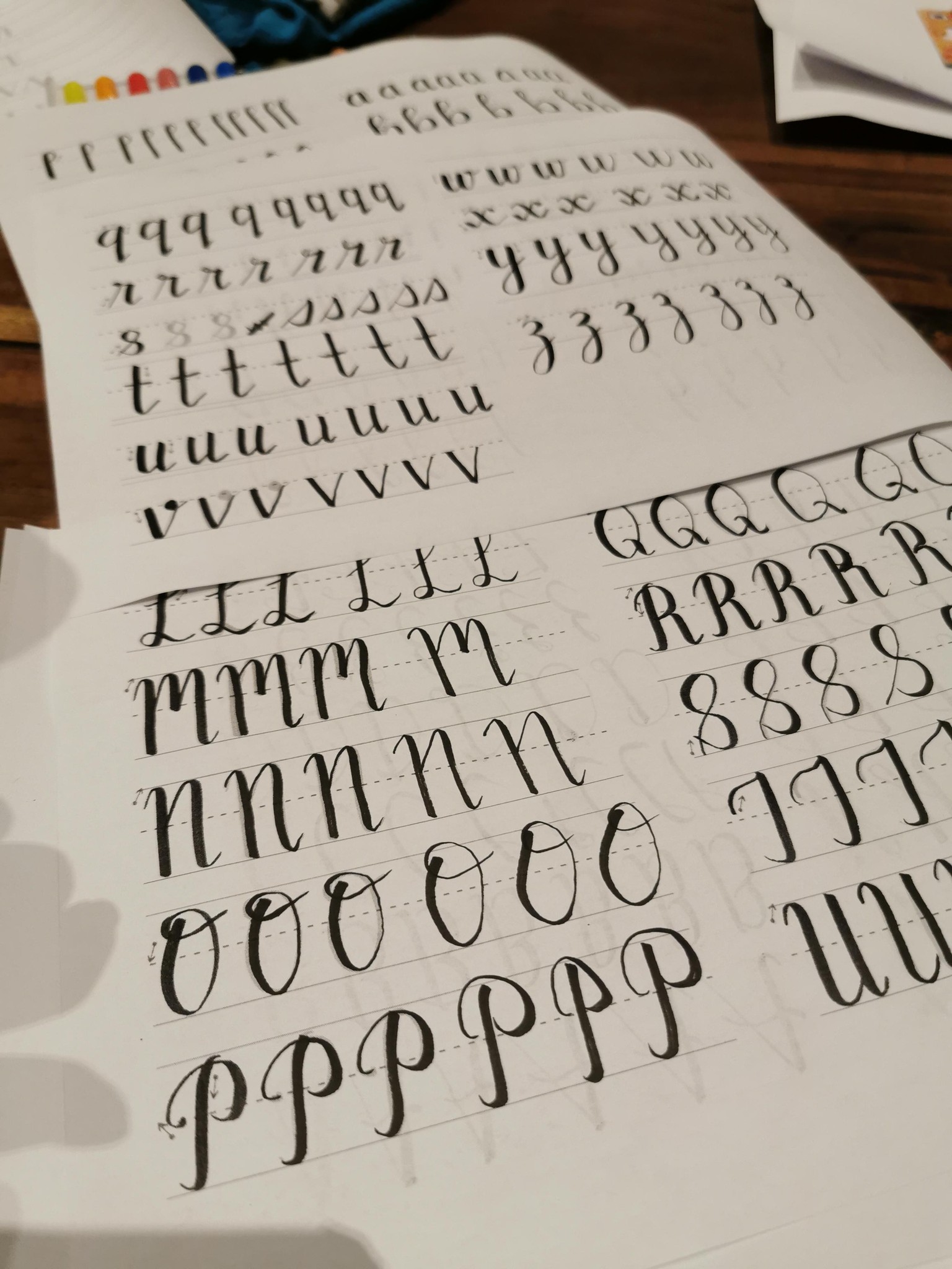 Petita - Brush lettering Practice Sheets - image 1 - student project