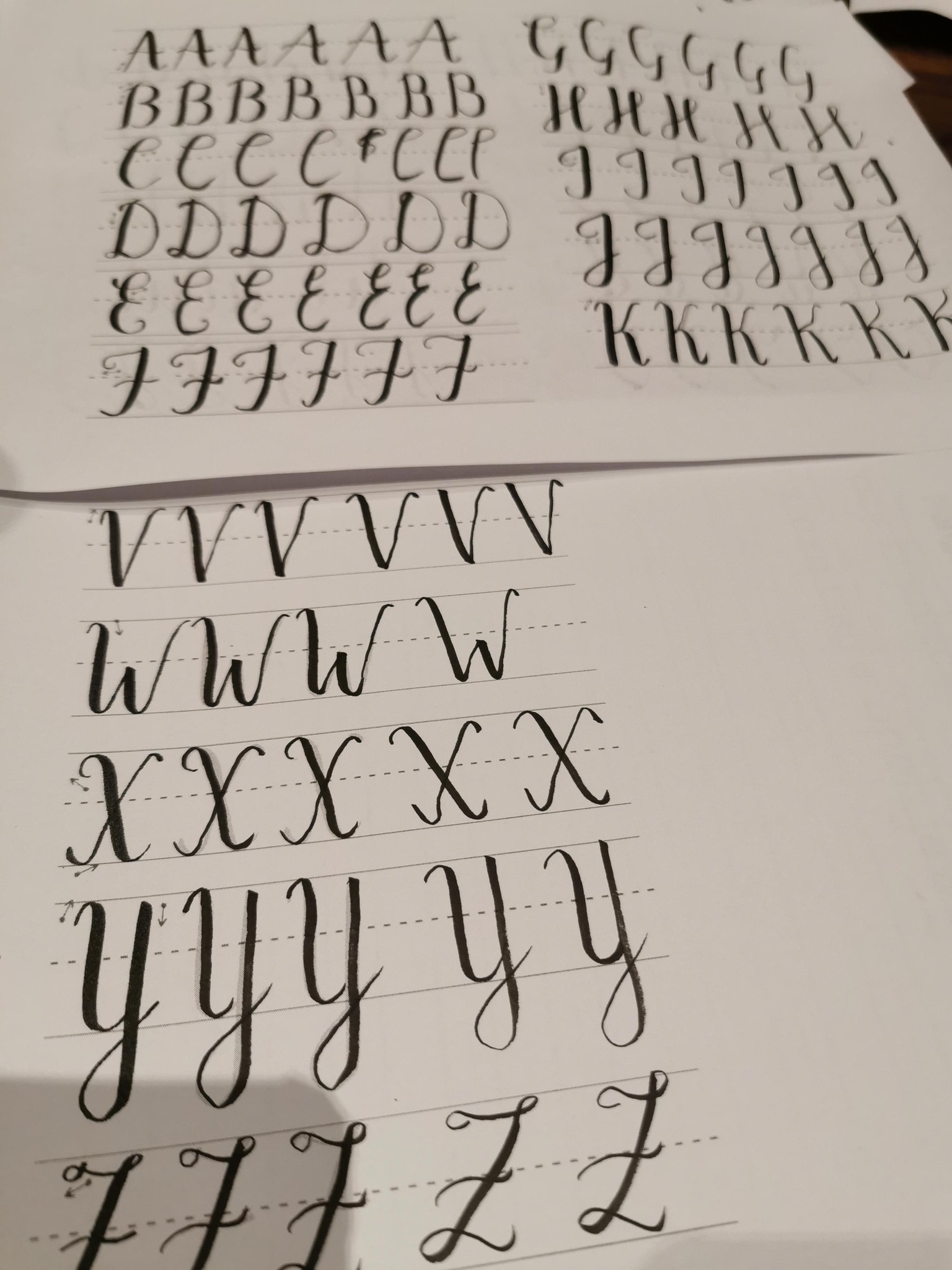 Petita - Brush lettering Practice Sheets - image 2 - student project